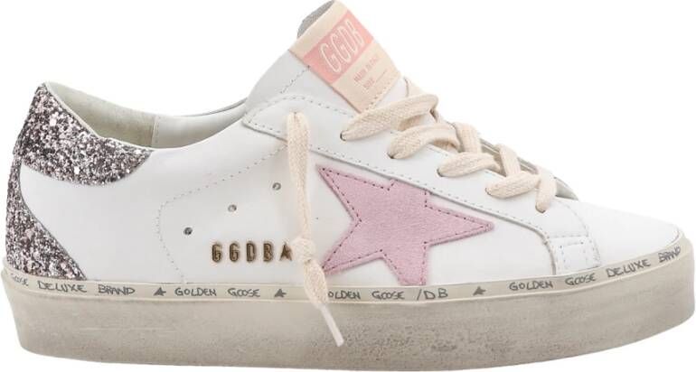 Golden Goose Witte Veterschoenen White Dames