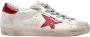 Golden Goose Witte Rode Leren Sneakers Ronde Neus White Dames - Thumbnail 1