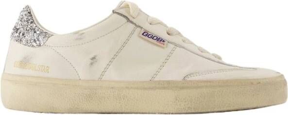 Golden Goose Wit Zilver Leren Sneakers White Dames