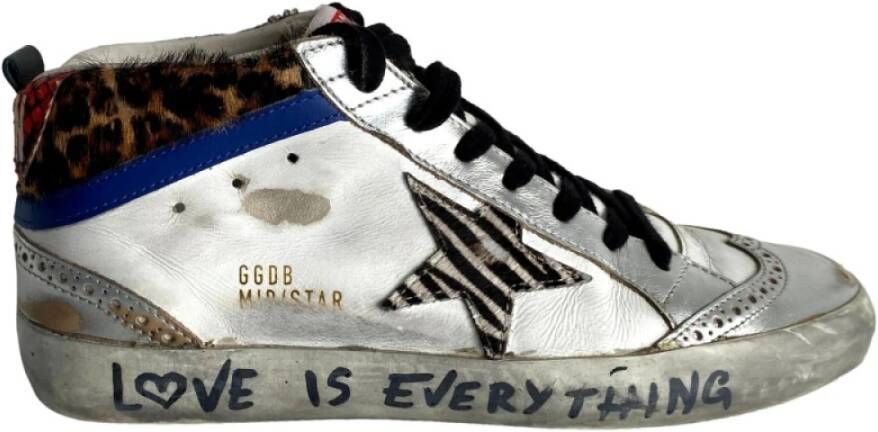 Golden Goose Zebra Blue Sneakers Multicolor Dames