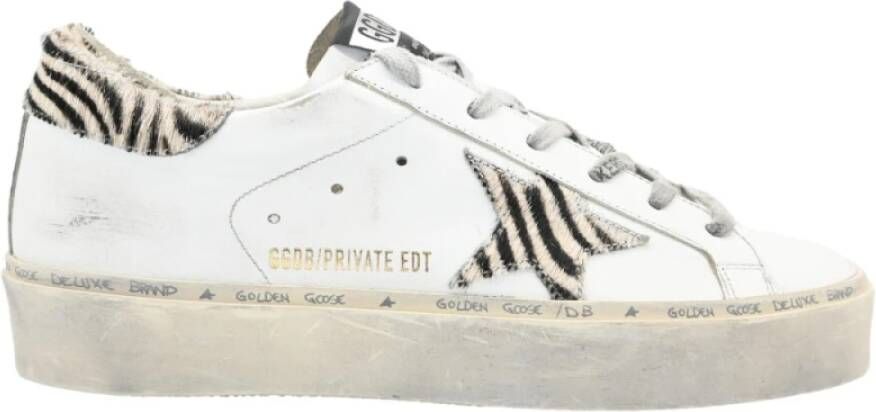 Golden Goose Zebra Print Sneakers White Dames