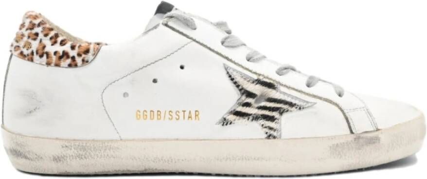 Golden Goose Zebra Star Sneakers White Dames