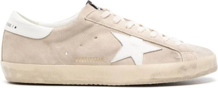 Golden Goose Zebra Witte Sneakers Beige Heren