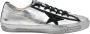 Golden Goose Zilver Gelamineerde V-Star Sneakers Gray Heren - Thumbnail 1