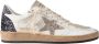 Golden Goose Zilver Glitter Ster Sneakers White Dames - Thumbnail 1