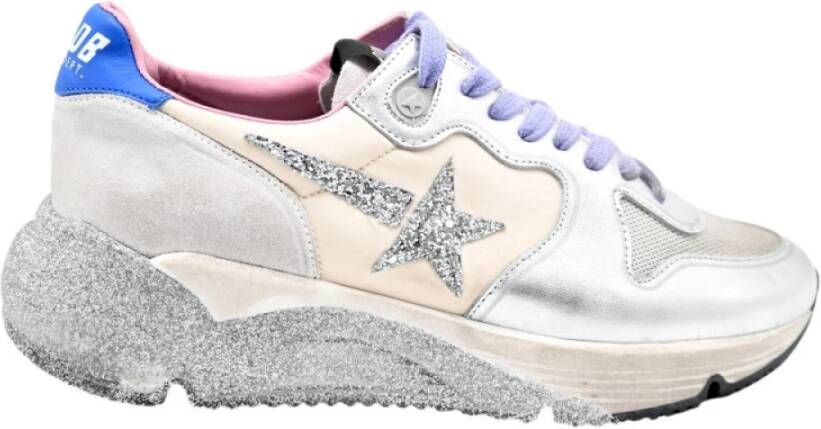 Golden Goose Zilver Lilla Hardloopsneakers Multicolor Heren