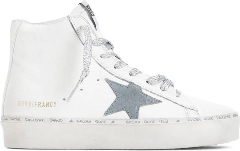 Golden Goose Zilverblauwe Hi Francy Sneakers Multicolor Dames