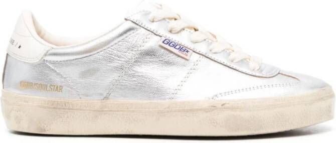 Golden Goose Zilveren Sneakers met Soul Star Design Gray Dames