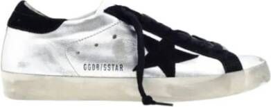 Golden Goose Zilveren Ster Zwarte Sneakers White Dames