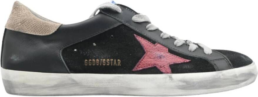 Golden Goose Zwart en Bordeaux Star Sneakers Black Heren