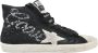 Golden Goose Zwart Wit Suède Glitter Sneakers Black Dames - Thumbnail 1