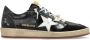 Golden Goose Low-Top Sneakers Black Leather Sneakers in zwart - Thumbnail 1