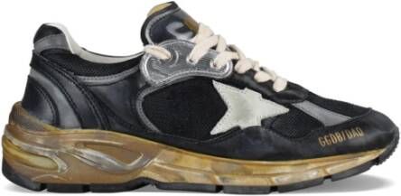 Golden Goose Zwarte en zilveren Running-Dad sneakers Zwart Dames