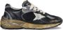 Golden Goose Zwarte en zilveren Running-Dad sneakers Zwart Dames - Thumbnail 1