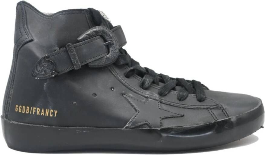 Golden Goose Zwarte Francy Sneakers Gray Dames