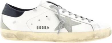 Golden Goose Zwarte Hiel SuperStar Sneakers Vintage Stijl White Heren