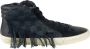 Golden Goose Zwarte Leren High Top Sneakers Black Heren - Thumbnail 1