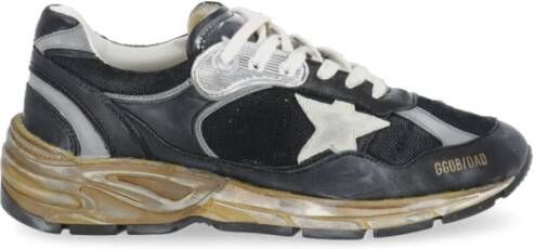 Golden Goose Zwarte Leren Sneakers met Sterdetail Black Heren