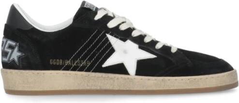 Golden Goose Zwarte Leren Sneakers met Sterlogo Black Heren