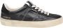 Golden Goose Zwarte Leren Sneakers Vetersluiting Rubber Black Heren - Thumbnail 1