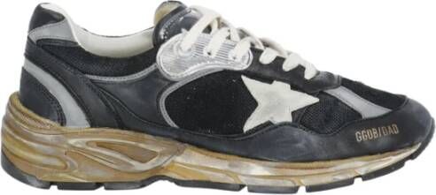 Golden Goose Zwarte Leren Sneakers voor Dames Zwart Dames