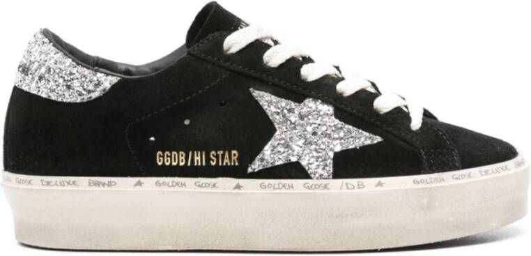 Golden Goose Zwarte Hi Star Sneakers Verhoog Stijl Black Dames