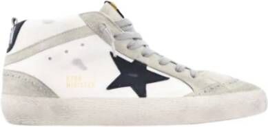 Golden Goose Zwarte Ster Wit Leren Sneakers White Dames