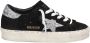 Golden Goose Zwarte Suède Sneakers met Zilveren Glitter Ster Black Dames - Thumbnail 1