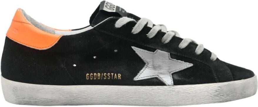 Golden Goose Zwarte Suède Superstar Sneakers Black Heren