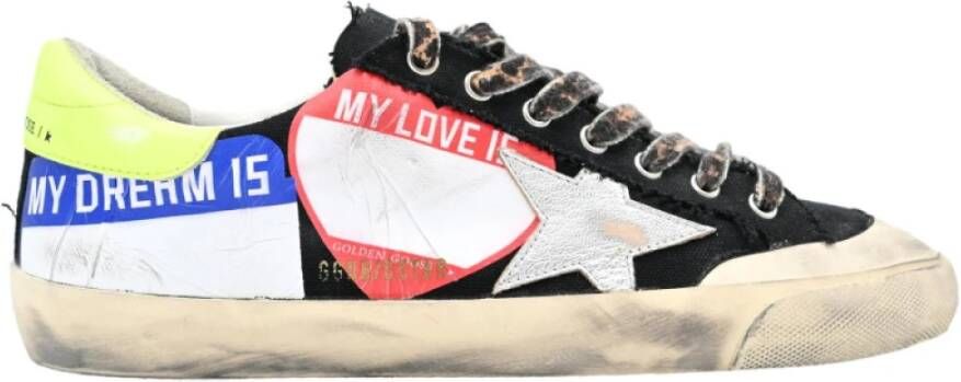 Golden Goose Zwarte Superstar Jeans Sneakers Multicolor Heren