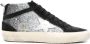 Golden Goose Zwarte Veterschoenen Platte Rubberen Zool Black Dames - Thumbnail 1