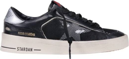 Golden Goose Zwart Zilver Stardan Sneakers Zwart Heren