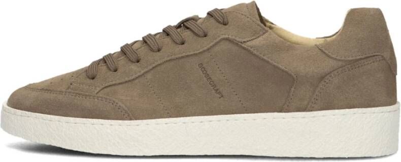 Goosecraft Bruine Suède Lage Sneakers Noptera Brown Heren