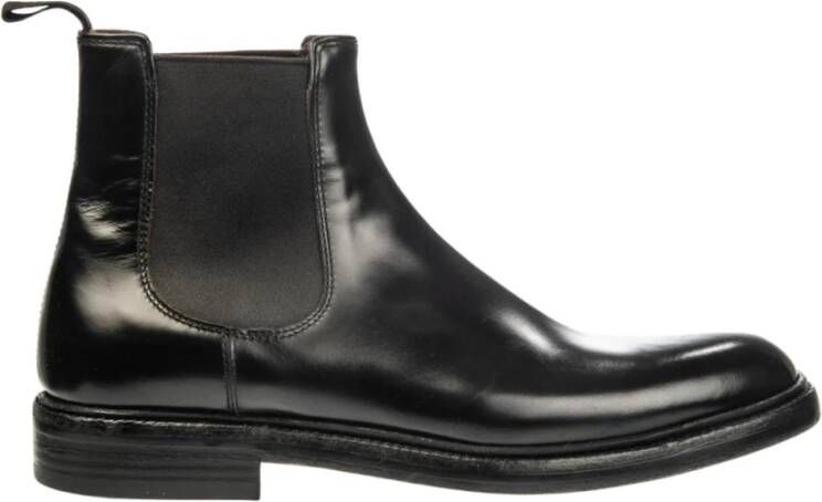 Green George Beatles Chelsea Boot Leer Black Heren