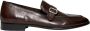 Green George Bruin Leren Loafers Stijlvolle Gesp Brown Heren - Thumbnail 1