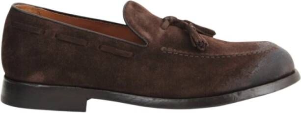 Green George Bruine leren loafers Brown Dames