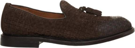 Green George Gevlochten Suède Loafers Bruin Brown Heren