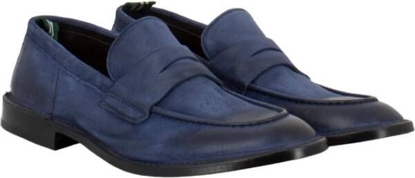 Green George Guinea mocassins Blue Heren