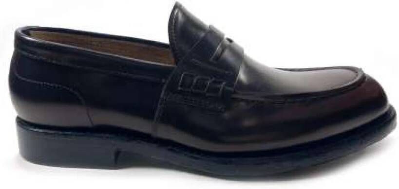 Green George Handgemaakte College Mocassin in Donkerbruin Black Heren