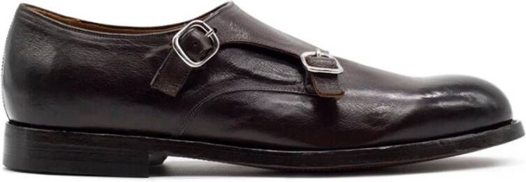 Green George Handgemaakte leren loafer Marrone Brown Heren