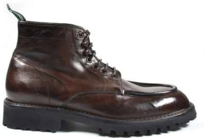 Green George Italiaanse leren veterschoenen Brown Heren