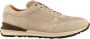 Greve Beige Suède Lage Sneaker met Luxe Details Beige Heren - Thumbnail 1