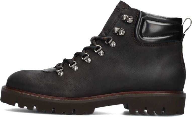 Greve Stijlvolle Leren Boots voor Mannen Brown Heren