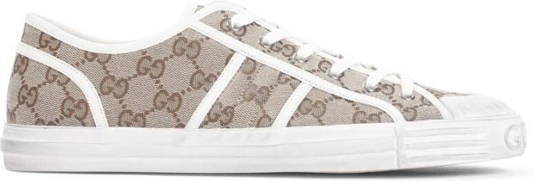 Gucci Beige Ebony Julio Sneakers Beige Heren