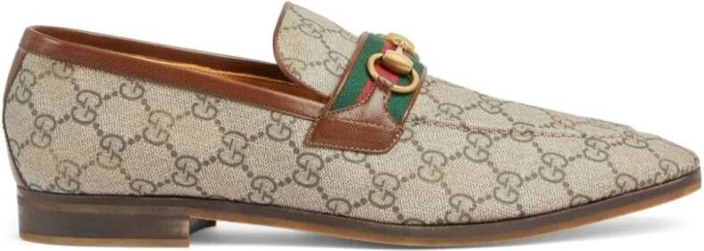 Gucci Bruine Loafer Schoenen Aw20 Multicolor Heren