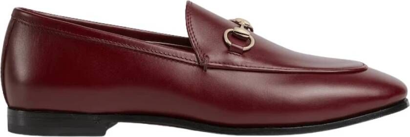 Gucci Burgundy Horsebit Loafers Brown Dames