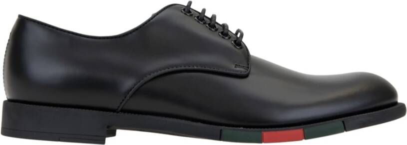 Gucci Heren Veterschoenen van Leer Black Heren