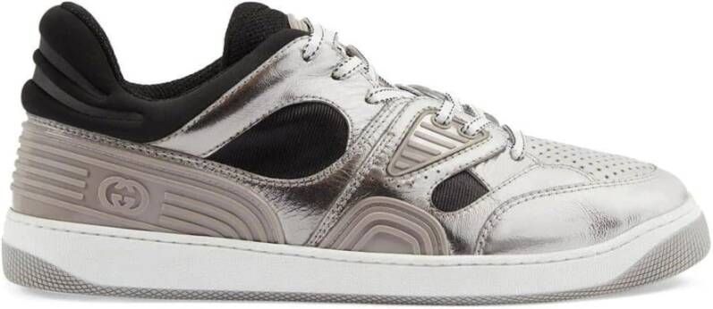 Gucci Leren Basket Sneakers Multicolor Heren