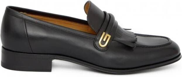 Gucci Leren Loafers met Franje Detail Black Heren