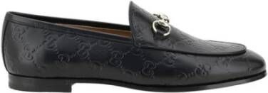 Gucci Leren Loafers met Horsebit Detail Black Dames